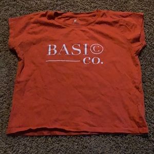 Cute Orange Crop Top